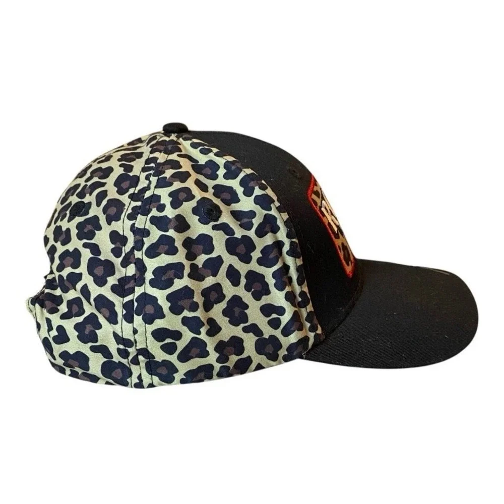 Ariat Rodeo Mom Leopard Print Snapback Hat‎ Black Tan Western Baseball Cap NEW
